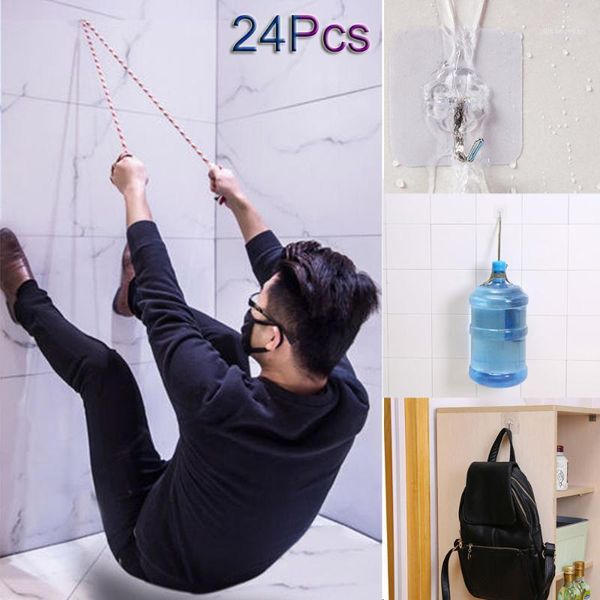 

new 24 piece strong suction cup seamless suction wall hooks hanger for kitchen bathroom adhesive hook without punching 19sep191