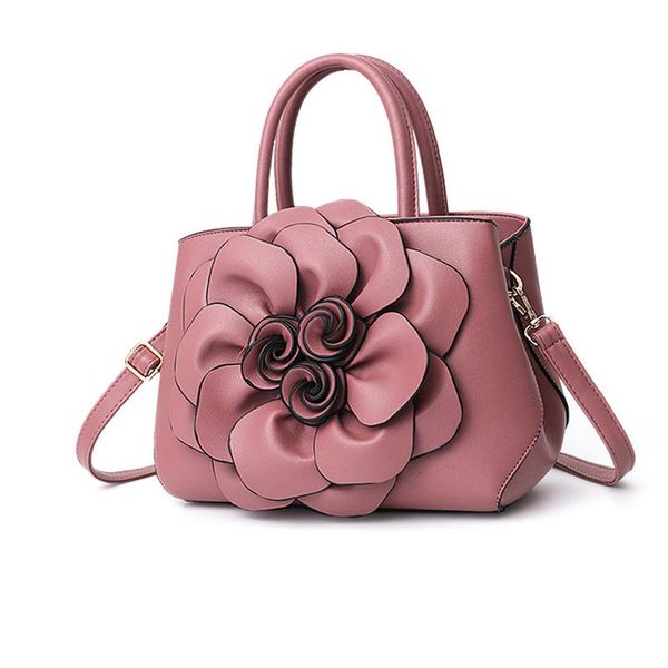 

bag bags appliques luxury women crossbody large flowers capacity shoulder designer women handbags handbag leather bag xrafr, Red;black