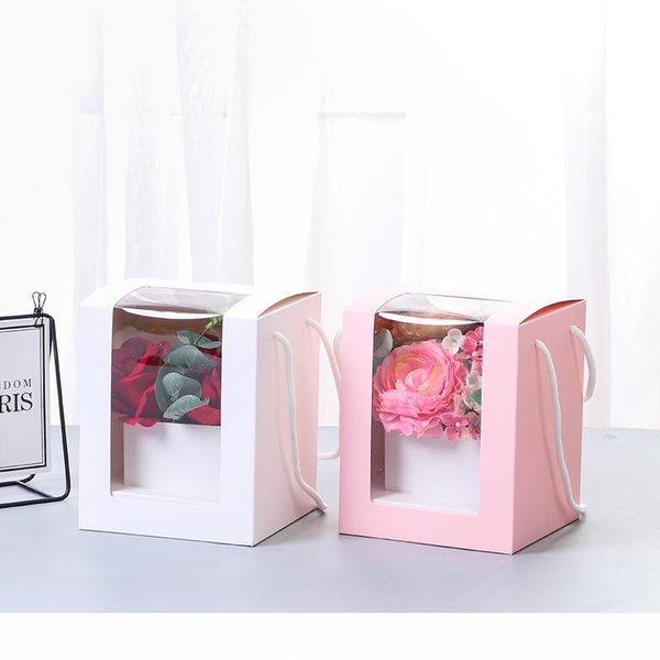 

folding transparent box flowers on valentine custom pack flower bouquets of flowers packaging gift boxes window box