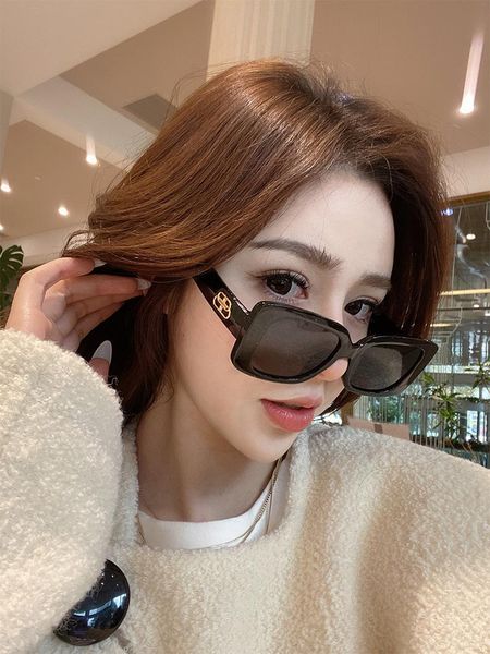 

sunglasses square ladies designer neutral black tone uv400, White;black