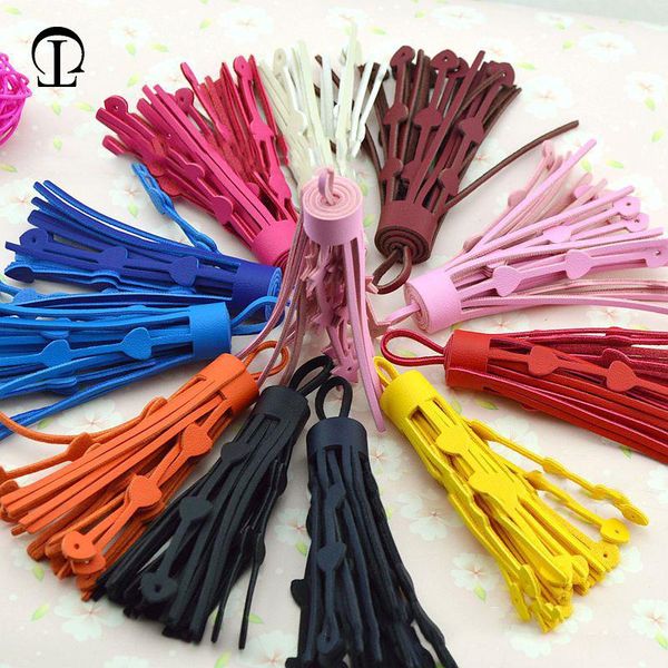 

25pcs lot suede leather tassel creative pentagram flower tassel trim decorative tassels for curtains home decoration accessorie h wmtxjc