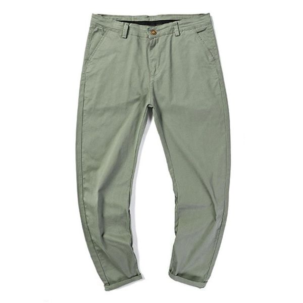 

men's pants men plus size 30-48 business casual pure color loose brand, Black