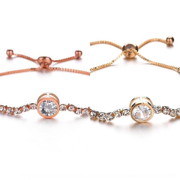 

bvrel fashion selling simple small fresh geometric round zircon adjustable hand jewelry szxps braceletbracelet bracelet bracelet, Golden;silver