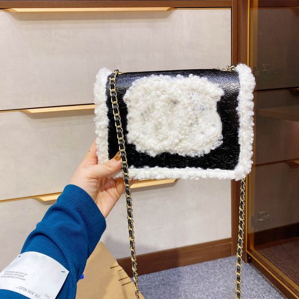 

crossbody bags for women winter leather chain shoulder messenger bag female luxury handbag size17