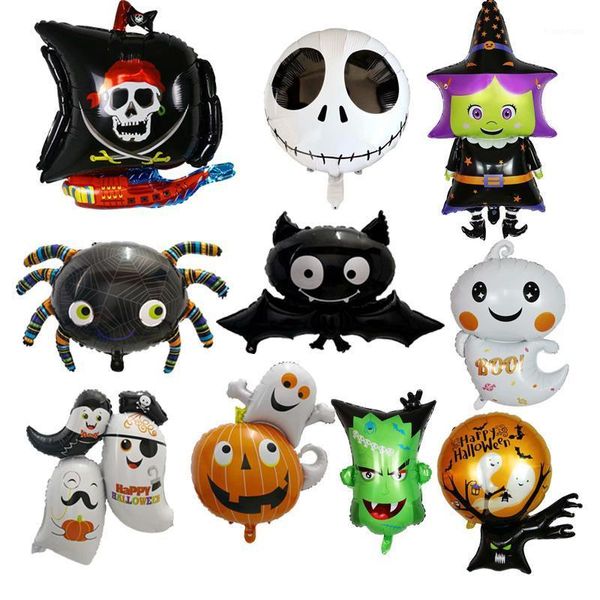 

1pc halloween pumpkin foil balloons globos halloween decoration diy party balloons bat ghost helium balloon1