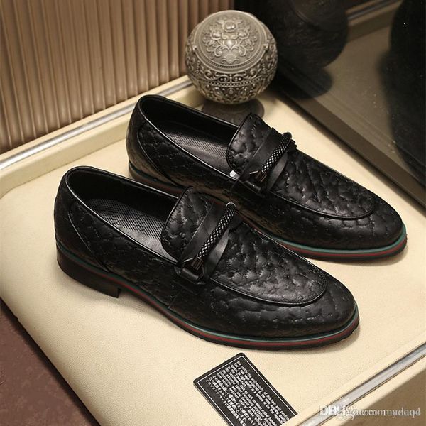 

g1 european style handmade genuine leather men antique brass monk strap formal shoes men office business wedding dress loafer shoes 33, Black