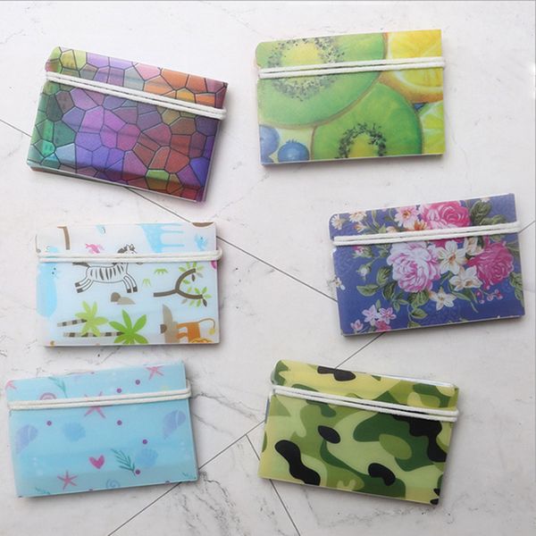 

new flower camouflage plastic make holder clip portable protective folding face mask storage case 8 colors
