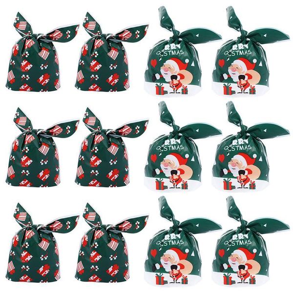 

100pcs bunny ear cute safe lovely creative simple chic candy bags christmas bags cookies bags for stores christmas wmtfek comb2010