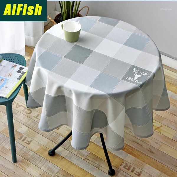 

nordic minimalist cafe round long tablecloth waterproof and oil proof restaurant l home round dining table cloth zb015-41