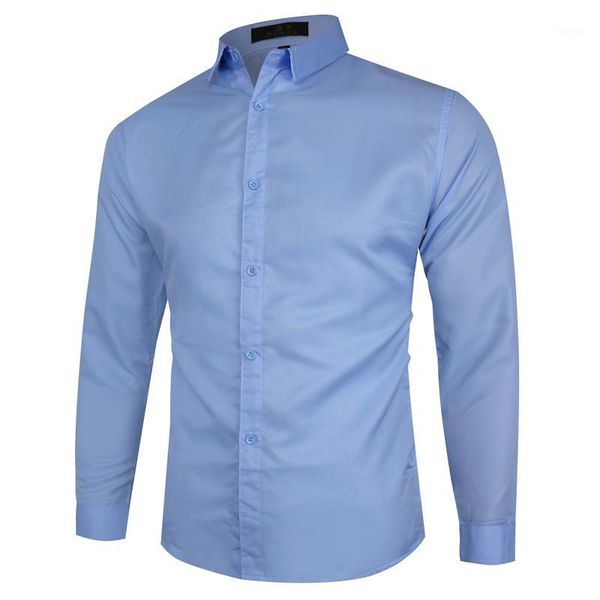 

men's long sleeve shirts large size smart casual men shirt for wedding groom suits fashion business formal shirt for men suits1, White;black