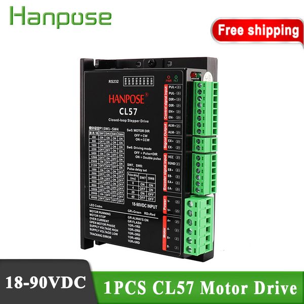 

cl57 controller driver 18-90vdc stepper servo driver for nema17 23 cnc hybrid servo motor