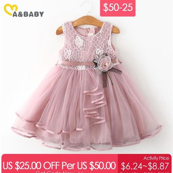 

ma&baby $50-25 princess flower kids toddler baby girls dress party wedding pageant lace tutu dresses for girls sqcblh