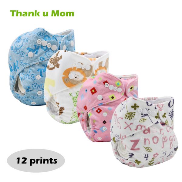 

5pcs/lot thank u mom ecological baby diaper soft minky cloth nappies reusable pul waterproof cloth diaper fralda de pano 1016