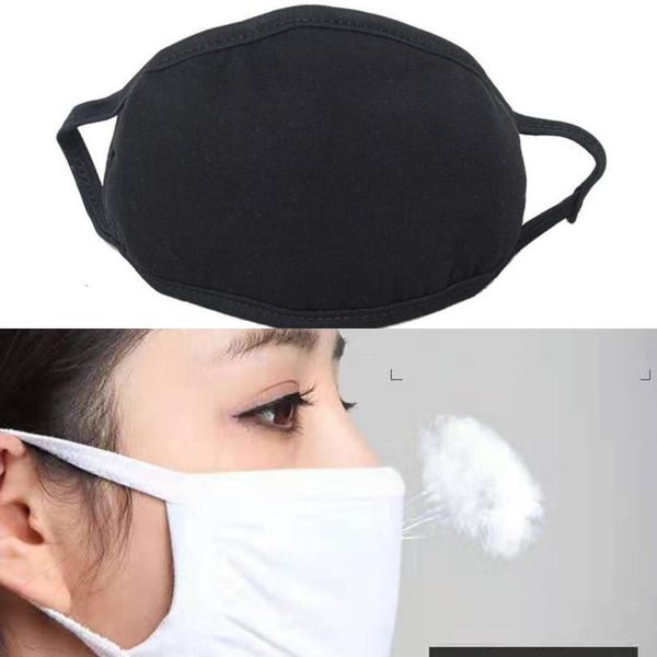 

unisexblack protective face masks fashion cotton reusable washable kids anti dust cycling mouth mask children cloth masks