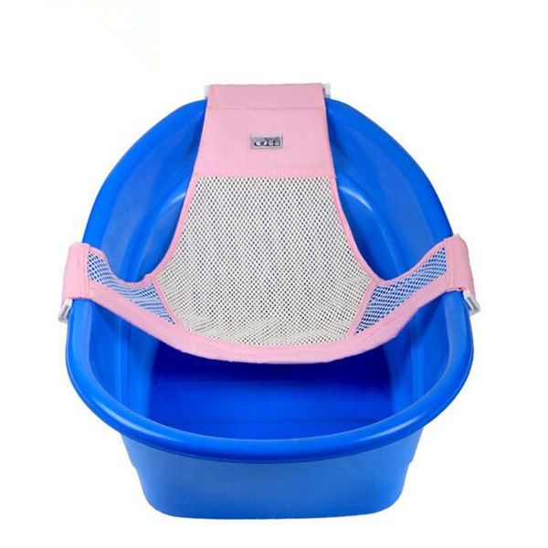 

baby tub net security support child shower care for newborn adjustable safety net cradle sling mesh for infant bathing 201019