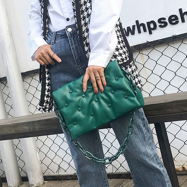 

brand women's shoulder bags 2021 chain ladies crossbody bags pu lady purses and handbag fashion rivets women clutch bags c0125