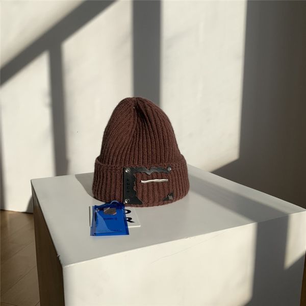 

2021 new error basic beanies men women adererror leather patch caps cotton knitted ader hat skullies fii7, Blue;gray