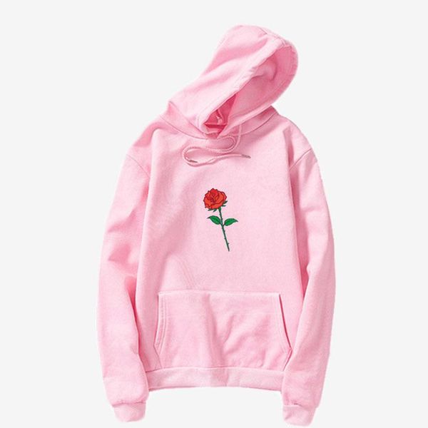 

2021 rose jacket clothes clothing men's women's hoodie sweatshirt hat clothing, White;black
