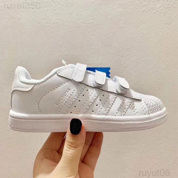 

2020 classic youth stan smith superstar kids girls child boys baby children shoes casual sport size 24-35 gtu7c, Black