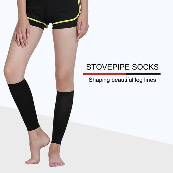 SPANDEX Медицинская поддержка ноги Shin Socks Calf Slim рукав носок компрессионные скобки сжаты горячие для женщин леди танцы теплее