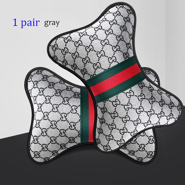 

car neck pillow breathable auto head neck rest cushion relax neck support headrest comfortable soft pillows car seat set of 2[black]