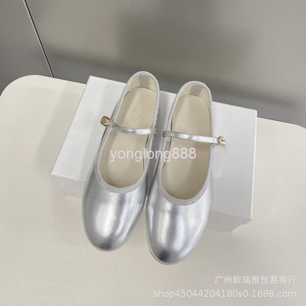 

dress shoes spring line button mary jane shoes ballet single fairy style round head sheepskin low heel small leather, Black