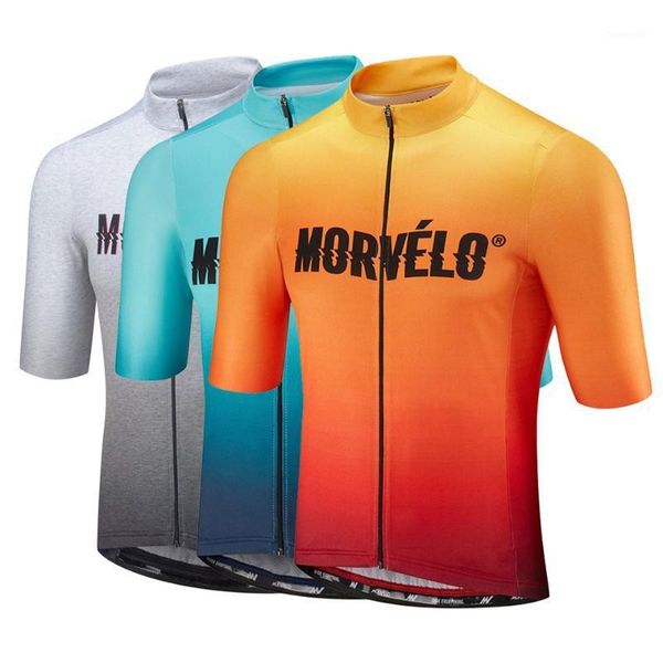 

racing jackets 2021 morvelo men's short sleeve cycling jerseys mtb cycle bicicleta bike only shirt clothing1, Black;red