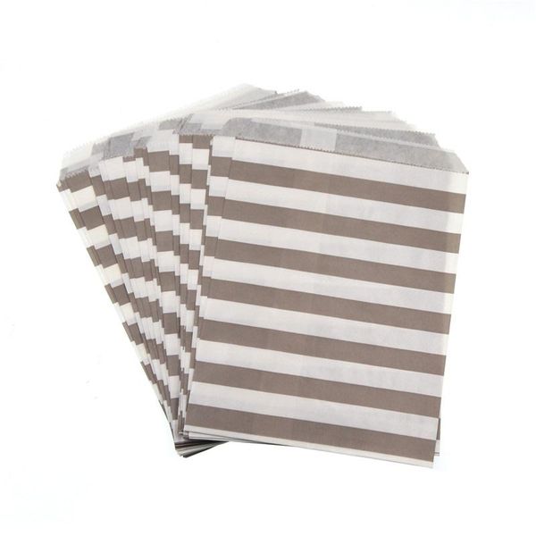 

100 шт. красочные мешки конфеты полоса для продовольственной жира