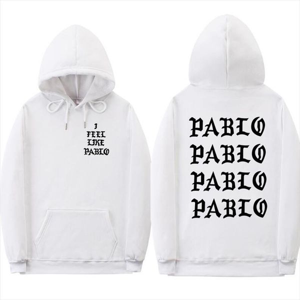 

i feel like paul pablo kanye west sweat homme hoodies men women sweatshirt hoodies hip hop streetwear hoody pablo hoodie, Black