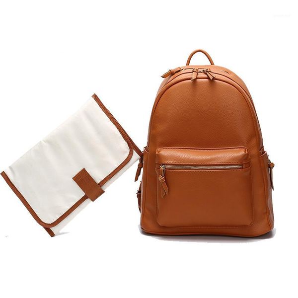 

pu diaper bag backpack baby bag waterproof multifunctional nappy bags maternity changing wet infant blosa for mommy daddy1