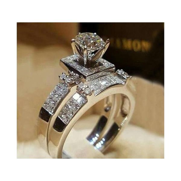 

couple wedding rings rhinestone fashion silver mixed different styles fashion selling european and american jllzaw bdecoat, Slivery;golden