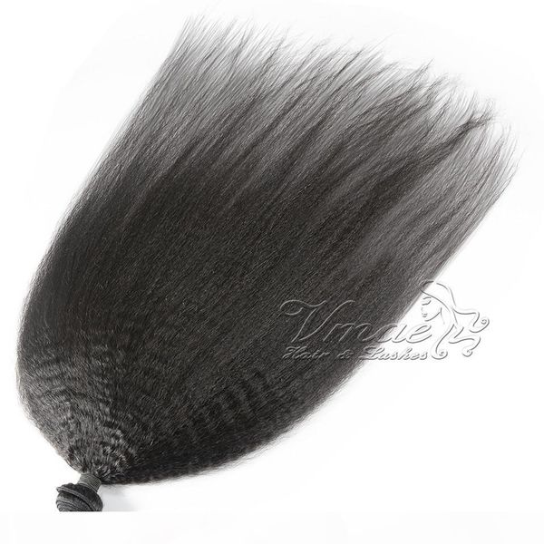 

wholesale grade 9a brazilian virgin human hair weft kinky straight 3 pcs brazilian hair weave bundles extensions, Black