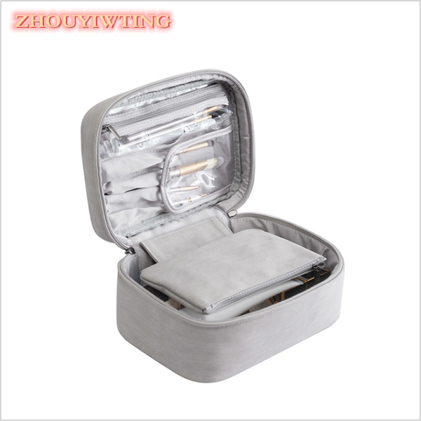 

lady multifunction travel cosmetic bags for women portable beauty make up case toiletries organizer storage wash makeup pouch
