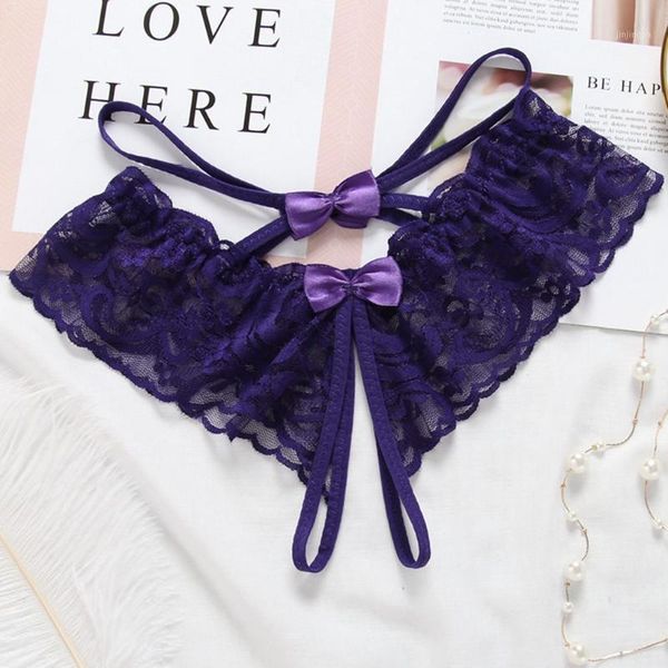 

40# 4pc slim bandage panties women's bowknot lace crotch g-string intimates seamless underwear ladies thongs tangas briefs1, Black;pink