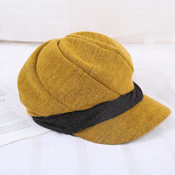 

stingy brim hats winter knitted women casual ladies beret hat, Blue;gray