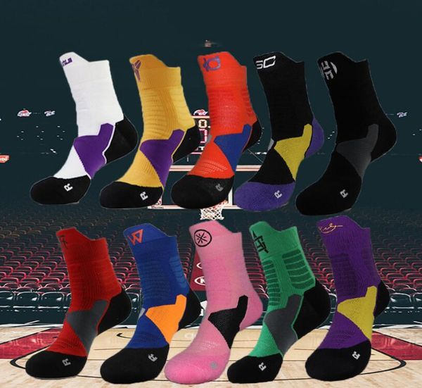

basketball socks men's towel bottom non-slip sports socks terry outdoor designer men elite sock quick-drying running socks, Black