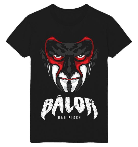 

finn balor has risen print black t shirt wwx52 sport hooded sweatshirt hoodie