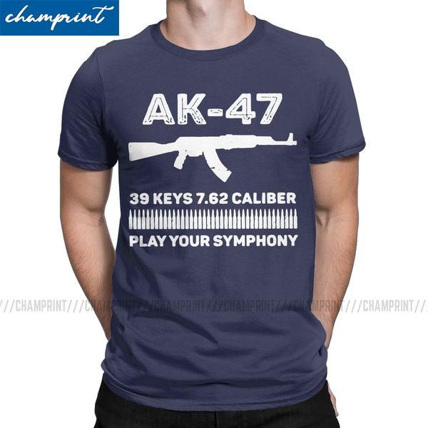 

men ak 47 novelty pure tees short sleeve ak47 gun russian rifle weapons o neck clothes gift idea sport hooded sweatshirt hoodie men t shirt