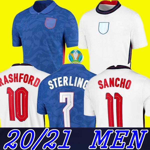 

новый kane футбол джерси 2020 2021 home away sterling kane rashford sancho mount abraham dele top качества дети kit мужчины 20 21 футбол руб, Black;yellow