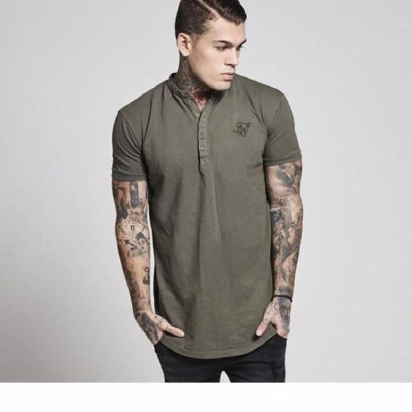 

2020 t-shirt spring cotton sik silk t shirt solid color tshirt short sleeve siksilk men brand tee shirts mx200611, White;black
