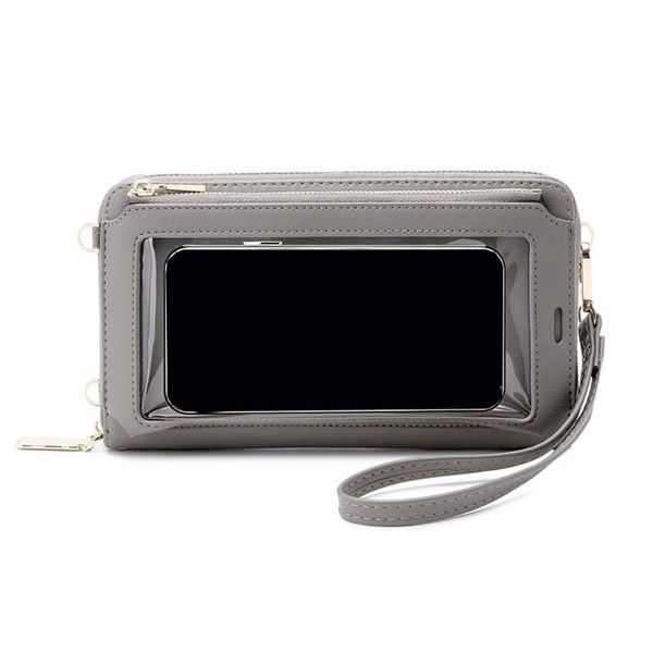 

women touch screen purse rfid blocking crossbody phone bag wristlets handbags