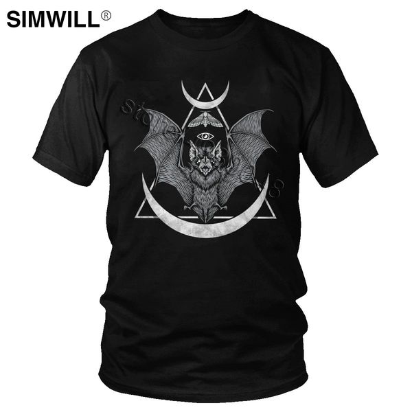 

unique occult moon bat stylish short sleeve harajuku tshirt luxury urban tee gift idea sport hooded sweatshirt hoodie men t shirt