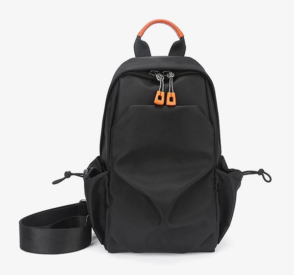 

man chest bag casual gentlaman shoulder bags plain large capacity boy travel bag fashion handbags