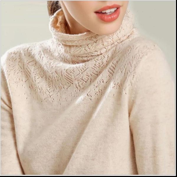 

2021 new autumn winter women knitted sweaters pullovers turtleneck long sleeve solid color slim elastic short sweater women s113, White;black