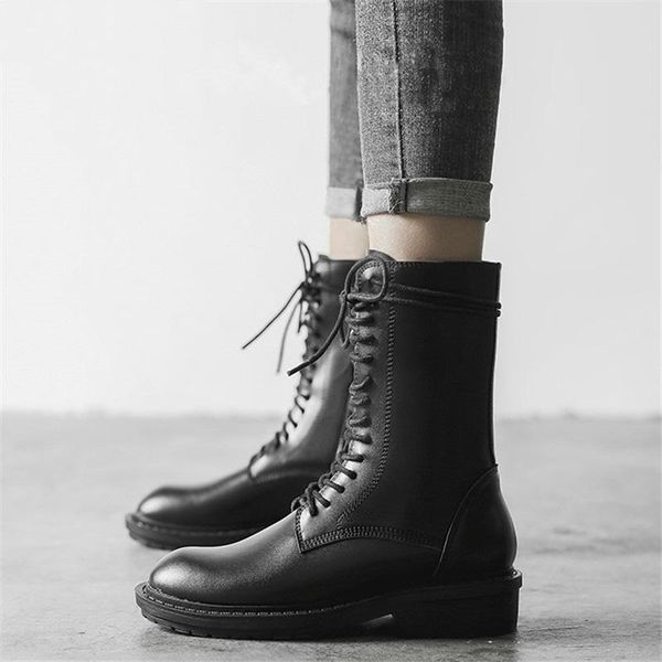 

new martin boots women cool street style winter boots women shoes fashion motorcycle short outdoor shoes, Black
