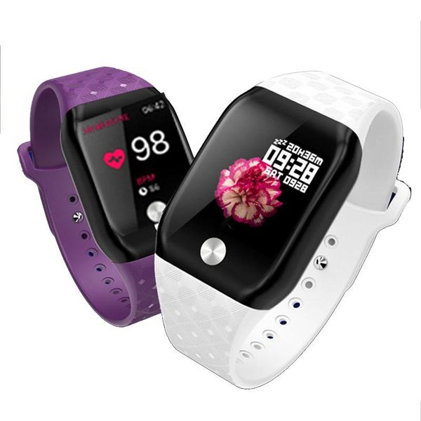 

a88 bluetooth smart watch 0.66'' oled waterproof screen smart band health b59 smart bracelet for ios android phones wmtulo xhlove