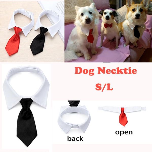 

dog apparel black/red pet cat tie formal necktie tuxedo bowtie for small medium & accessories wedding holiday party gift