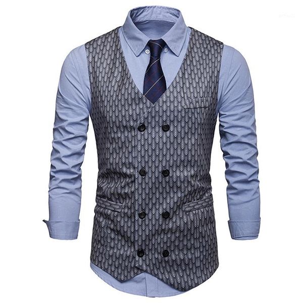 

men's vests calofe 2021 arrival formal dress for men slim fit mens suit vest male waistcoat homme sleeveless business jacket1, Black;white