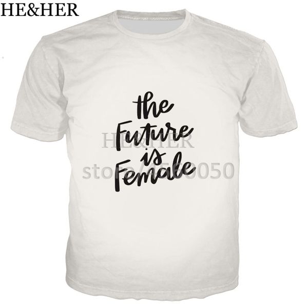 

the future is female feminism summer cool for 3d print shirts hippie anime harajuku men clothing