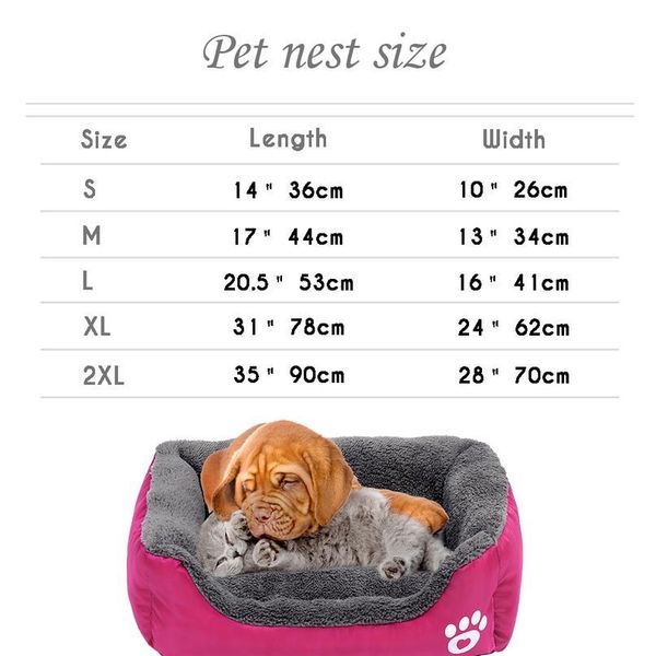 

pet sofa dog bed soft fleece warm dog house waterproof bottom for small medium large dogs cats beds hou wmtazq